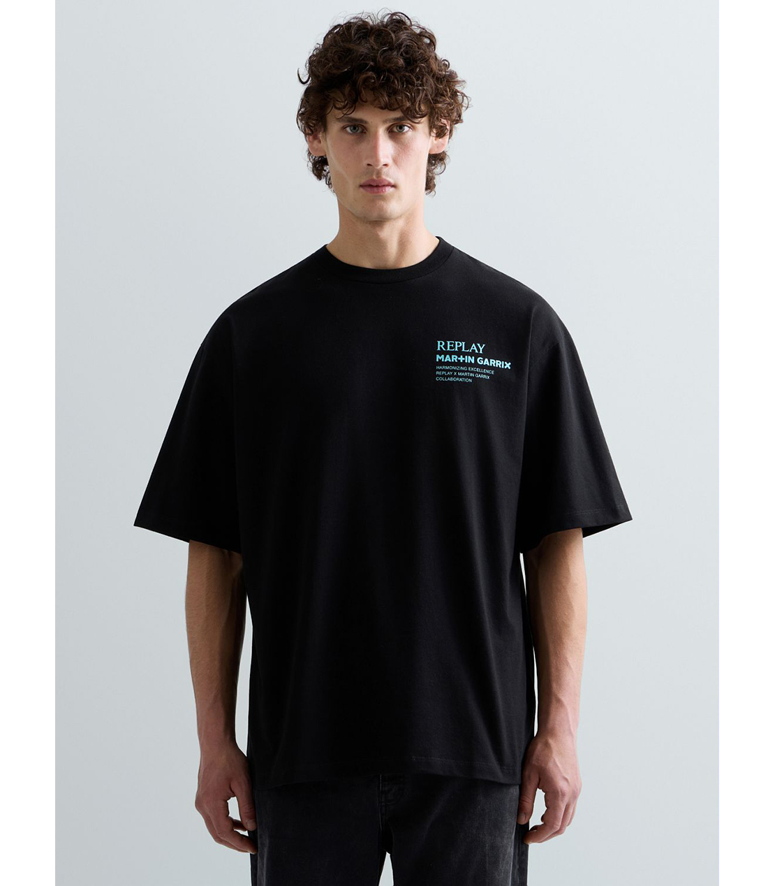 REPLAY &times; MARTIN GARRIX グラフィックTEE IBIZA CALA COMTE 詳細画像 ブラック 3